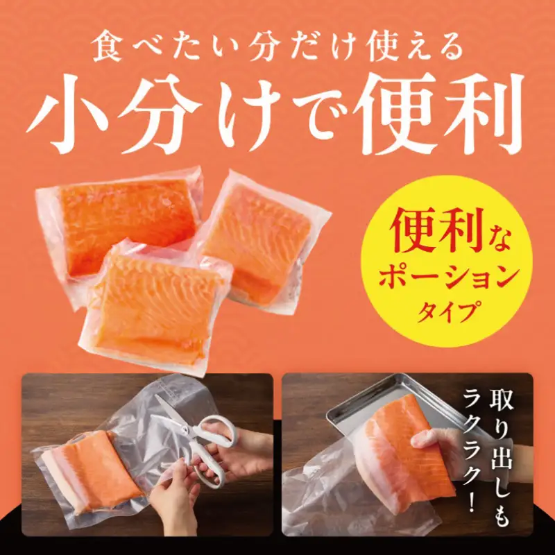 【お試し】サーモン 500g ポーション【訳あり】