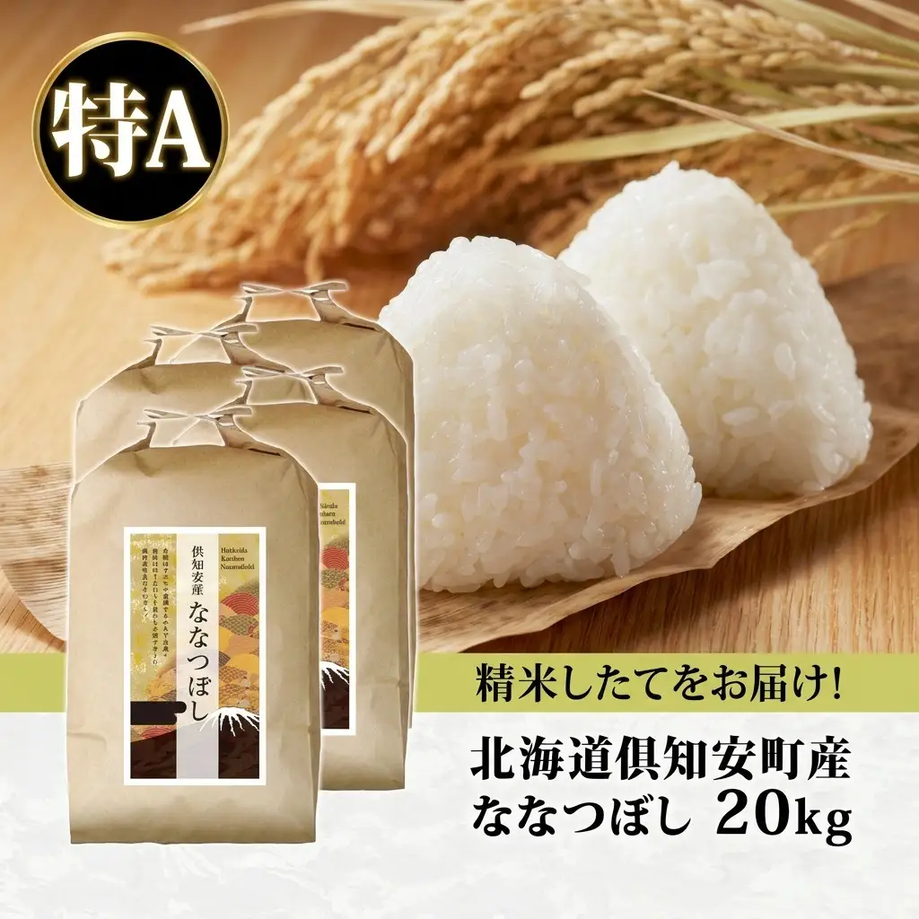 ななつぼし 倶知安町産 特A 精米 道産米 ななつぼし【5kg×4袋 計20kg】