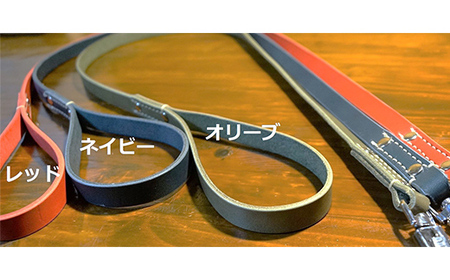 《色・幅が選べる》本革製犬用リード ショート長さ約80cm ＜ネーム刻印可能＞ 国産牛ヌメ革 ハンドメイド レザー 本革 犬用 ペット リード 革製品 ネーム 刻印 名入れ 贈り物 ギフト F6L-397