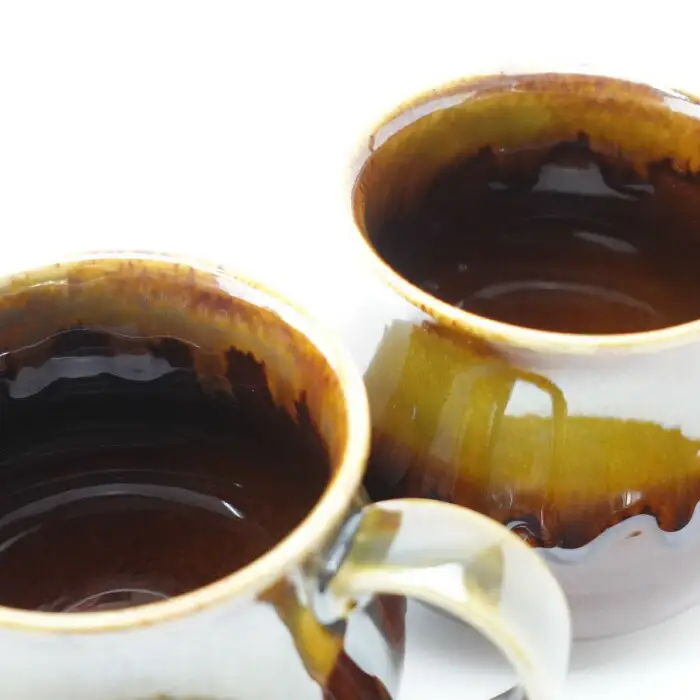 【波佐見焼】Folk Design 飴釉織部流し ペア アロママグ 食器【玉有】[IE40] 波佐見焼