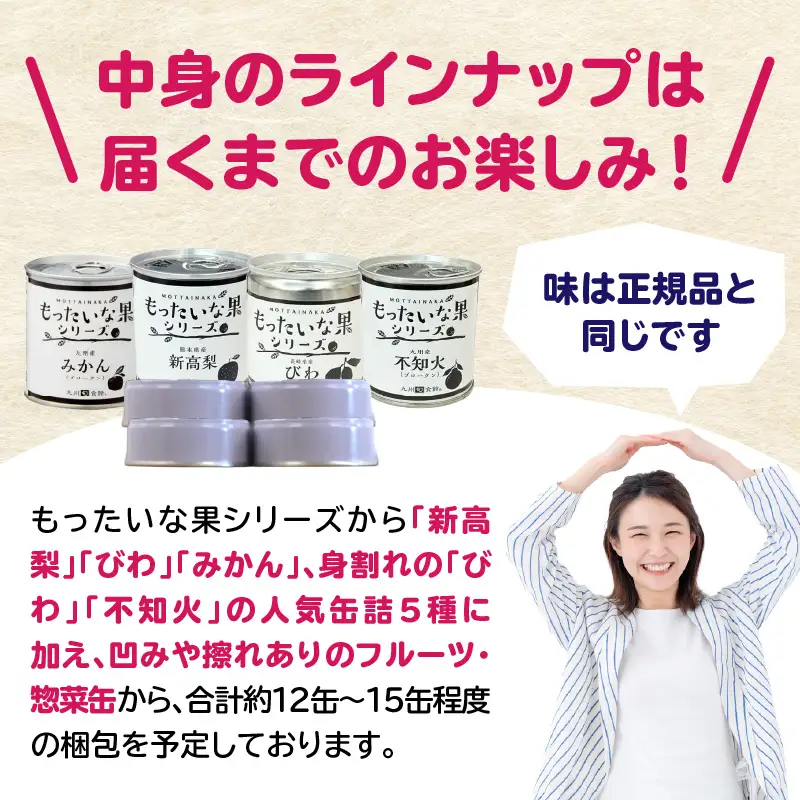 九州福岡工場直送！訳あり缶詰お楽しみ福箱 007-025