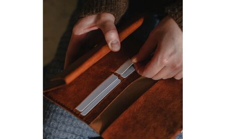 長財布（ol) ファッション小物 イタリアンオイルレザー  グリーン