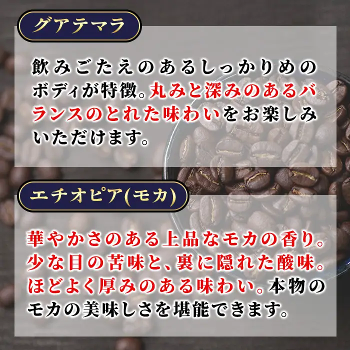 自家焙煎コーヒー豆　厳選ストレート2種400g（グアテマラ200g・エチオピア200g） モカ 珈琲 飲料 ドリンク アウトドア キャンプ おうち時間【BC001】【Backrest Coffee】