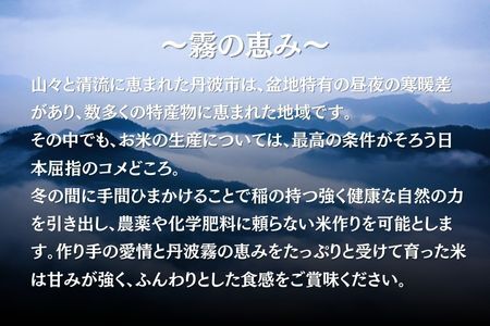 有機JAS認定・荻野憲夫の丹波市産コシヒカリ2kg