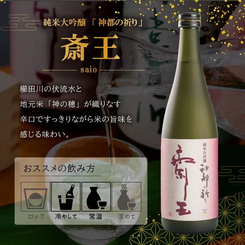 純米大吟醸 神都の祈り 斎王1本入り 酒 さけ サケ 日本酒 お酒 人気 アルコール 清酒 辛口 すっきり 皇学館 産学官 飲みくらべ I35