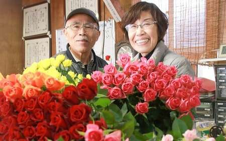 生産農家直送！大輪のバラ花束　25本セット ※沖縄・離島への配送不可 _AL05