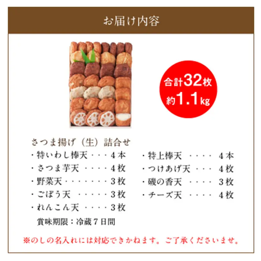 長吉屋さつま揚げ詰合せ(生)【配送不可地域：離島】【1185753】