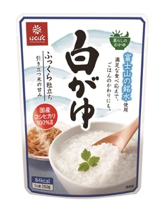 【3か月定期便】白がゆ　24食 ストック 保存 備蓄 防災 防災グッズ