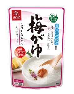【3か月定期便】梅がゆ　24食 保存 防災 備蓄 防災グッズ ストック