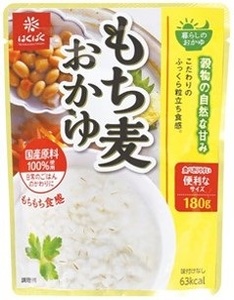 【3か月定期便】もち麦おかゆ　24食 防災 保存 ストック 防災グッズ 備蓄