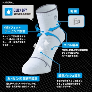 FITGEAR 極フィット＆快フィット ソックスタイプ 2足組 25-27cm メンズ ／ 紳士 靴下 ソックス ブラック ホワイト スポーツ 奈良県 葛城市【mika045】