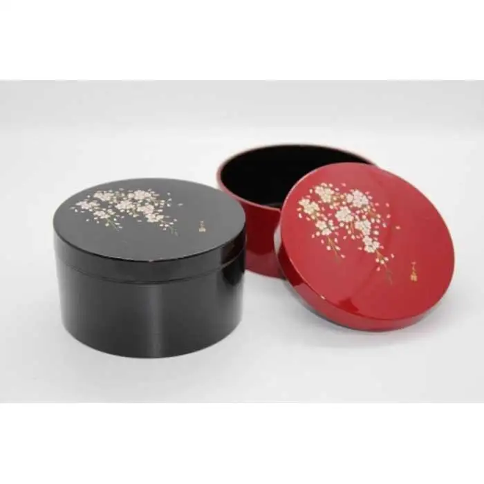 紀州漆器　ボンボニエール　黒　桜さくら【NT8】