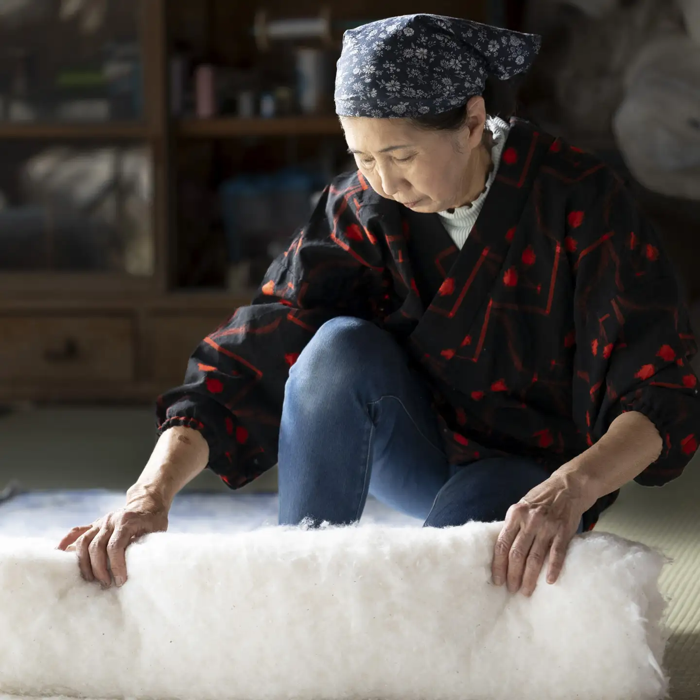 「現代の名工」「技能グランプリ・日本一」に輝く職人の手作りの眠りの質を！「名工の掛布団」3.3kg ふとん工房ねむねむ