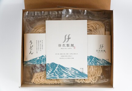 羽衣製麺　生うどん【2箱セット】(贈答用箱入り8玉セット×2箱)