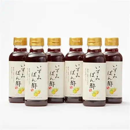 大阪府和泉市産のみかんを使った「いずみぽん酢」300ml入り6本セット。道の駅でも好評発売中!【1498462】