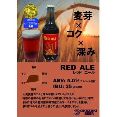 酒 ビール ジンジャーIPA レッドエール 岡崎八丁味噌ポーター 3種 6本 セット