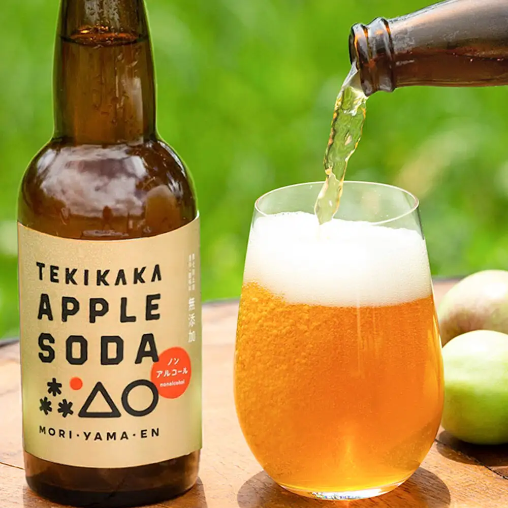 摘果りんごのアップサイクルドリンク テキカカアップルソーダ 330ml×6本 青森 弘前 林檎 リンゴ
