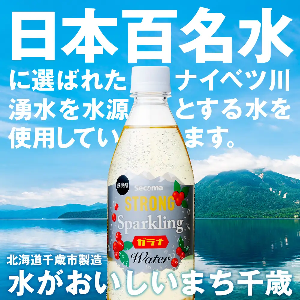 セコマ ガラナ 強炭酸水 500ml 24本 1ケース 北海道 千歳製造