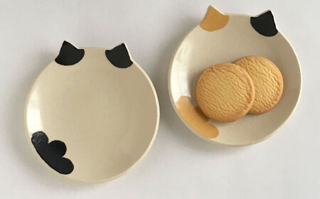 【美濃焼】 猫小皿 3種類 フルセット 【みなかわねこ】 食器 ネコ プレート[TFG003]