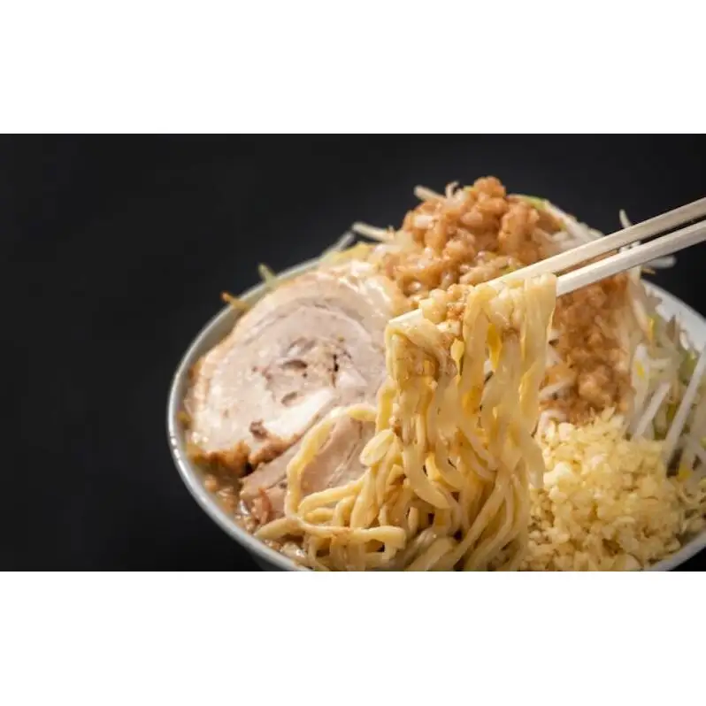G-しお：4食セット お取り寄せ 「二郎系 ラーメン」 塩とんこつ 麺類 豚 旨味 濃厚スープ 平打ち 太麺 絶妙 バランス 溶き卵 コク おじや 冷凍 トッピング ボリューム 
