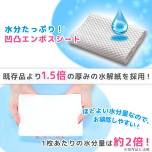 GN超厚流せるトイレクリーナー大判(12枚×2パック)×20袋