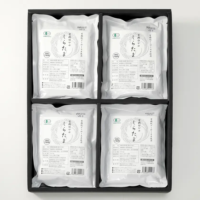 有機白米おかゆ12個_  穀物加工品 _【1389736】