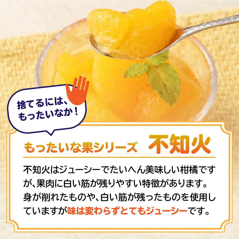 【訳あり】もったいな果シリーズ 不知火 缶詰 5号缶×12缶 セット 007-026