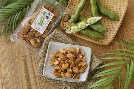 【ノンフライ】黒糖そら豆(120g)×２袋【日時指定不可】