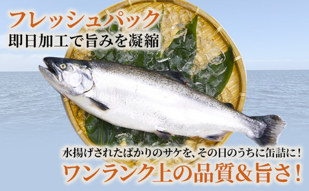 サケ 水煮 缶詰 カラフトマス オホーツク産 サケ【170g×6缶】