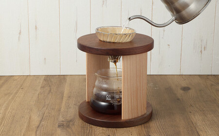 コーヒードリッパースタンド〈ブラックウォールナット〉 | ARAMS コーヒースタンド ドリッパースタンド コーヒードリップスタンド コーヒードリッパーホルダー おしゃれ コーヒー スタンド 岐阜県 美濃加茂市 M44S26
