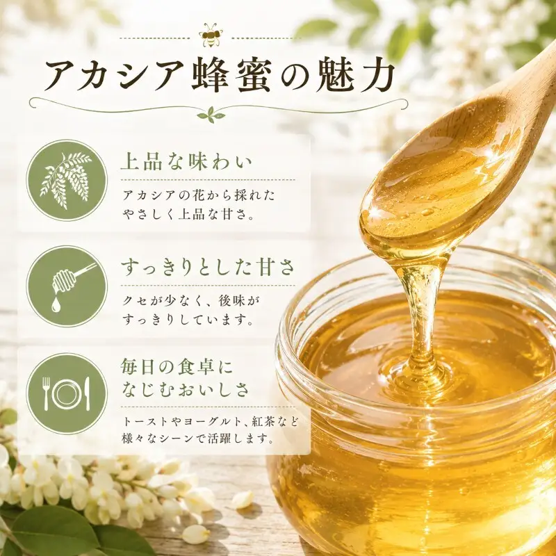 信州駒ヶ根産「アカシア蜂蜜」（600g） 加工食品 