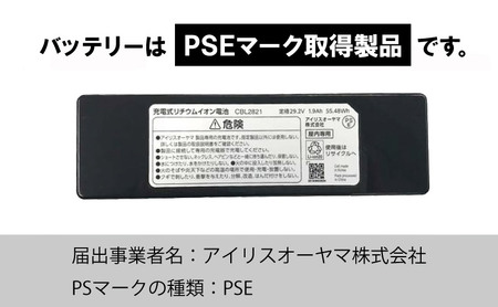 掃除機 スティッククリーナーi10 別売バッテリー CBL2821