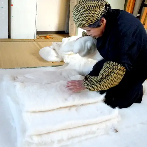 仏前座布団 綿わた 1.4kg 65×70cm