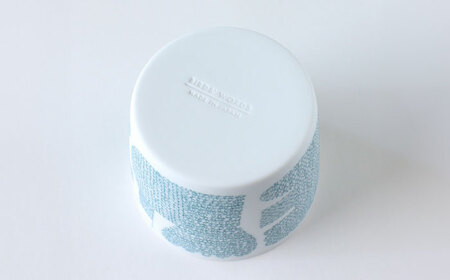 【美濃焼】 カップ ペアセット ＜BIRDS' WORDS＞ DAY BY DAY CUP [BIRDS] ブルー × グレー 瑞浪市 / FLYWAY [AZCC015]