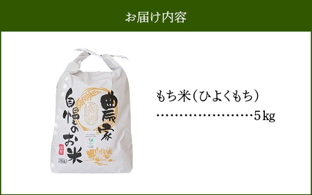 カワノ農園 もち米5kg(自然農法栽培) _U70-0273