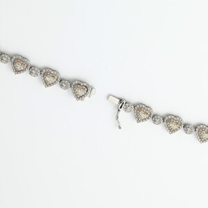 Deliciae　PT900/K18PG　ハートネックレス　ダイヤモンド【14.11ct】鑑別書付　K05154-H
