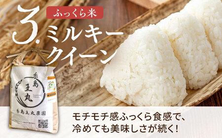 糸島産 夢つくし ・ ヒノヒカリ ・ ミルキークイーン 食べ比べ 3種セット 5kg×3  糸島市 / 糸島王丸農園（ 谷口汰一 ） 【いとしまごころ】 米  [AAZ020] 