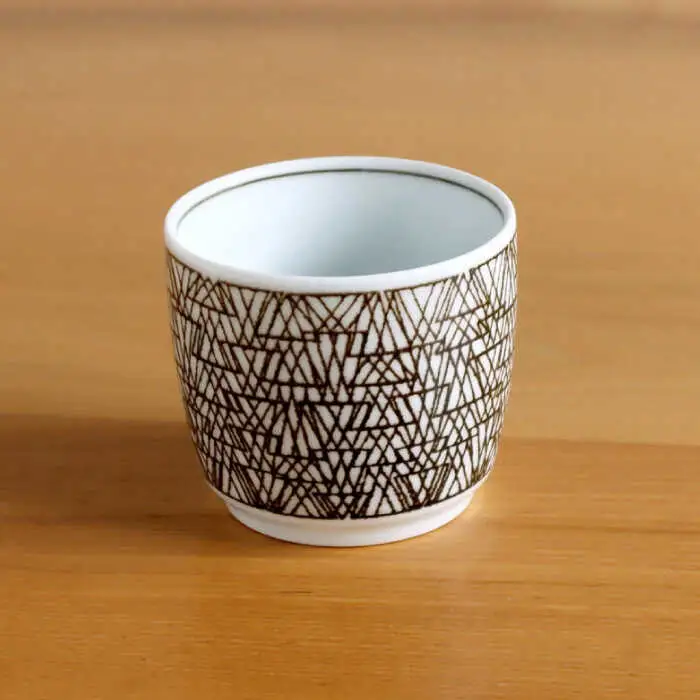 【白山陶器】【グラフ】湯のみ猪口 3色セット【波佐見焼】[TA169]