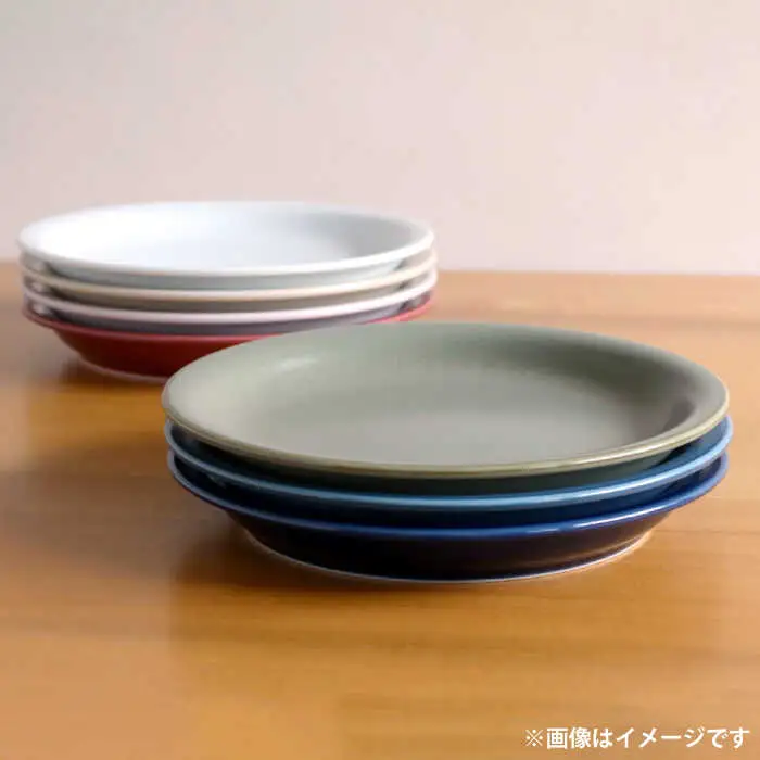 【白山陶器】【ボールド】プレート(M)とマグ つや紺【波佐見焼】[TA186]