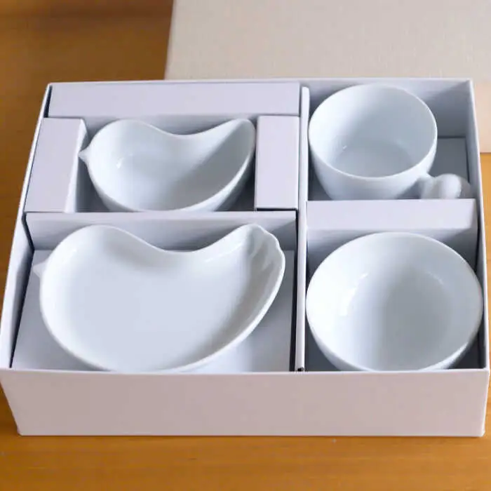 【白山陶器】【PiPi】お子様用食器 ホワイト 5点セット【波佐見焼】[TA196]