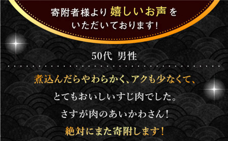 【長崎和牛】牛すじ「生」 約1.0kg(250g×4パック)【肉のあいかわ】[QAA007]
