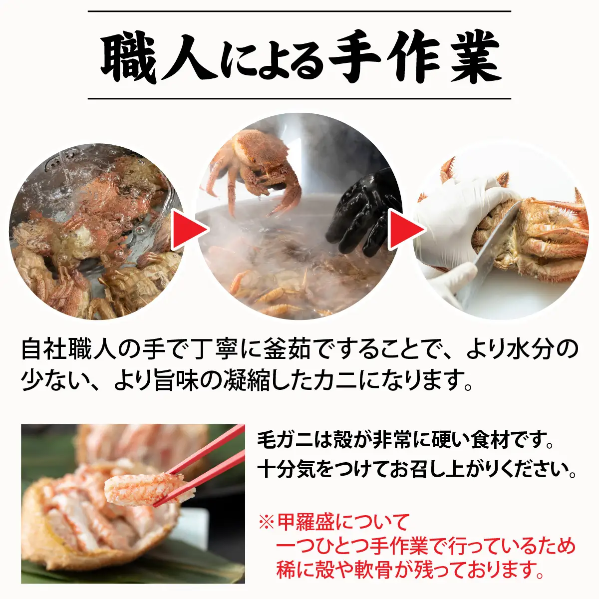 【姿】【成前特選】美味しさ直送！北陸産毛ガニ900ｇ前後×1杯（オス） [F-028009_01] / 毛ガニ