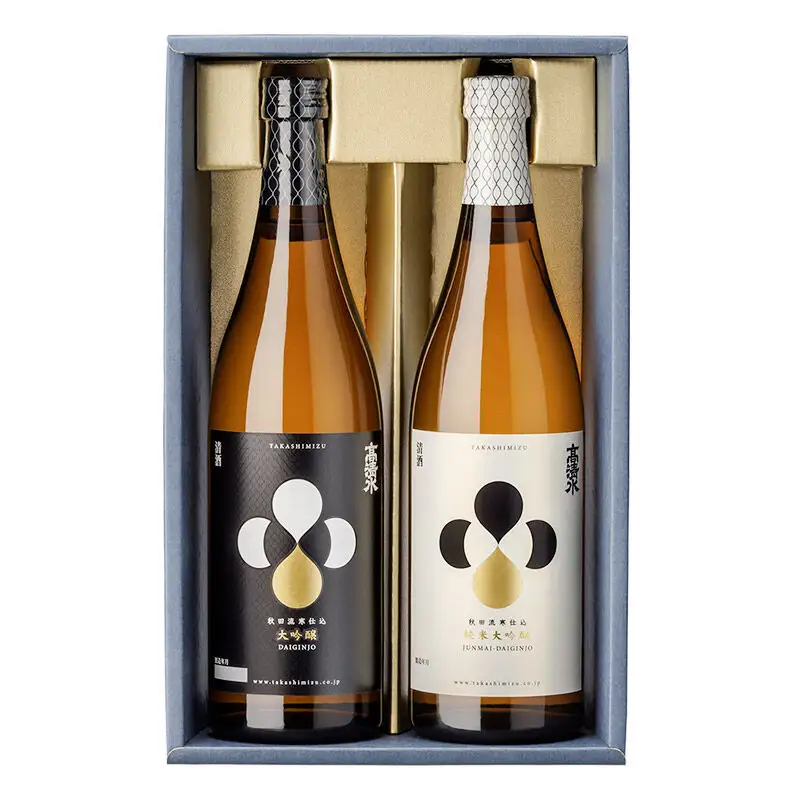 高清水 純米大吟醸・大吟醸セット 720ml×各1本【化粧箱入り】 伝統の技を尽くしたこだわり 日本酒 地酒