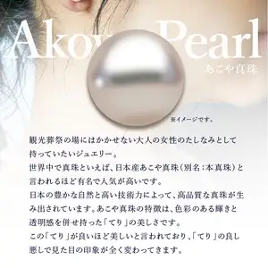 あこや美麗真珠ネックレス　国産越し物・無調色真珠9～9.5mm　全長 約45cm T04008
