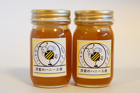 彦雷ちゃんの日本蜜蜂はちみつ 93g×2個 ギフト箱付き