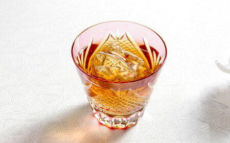 江戸切子 冷酒杯〈富士〉カガミクリスタル T615-2950-CAU | 冷酒杯 日本酒 江戸切子