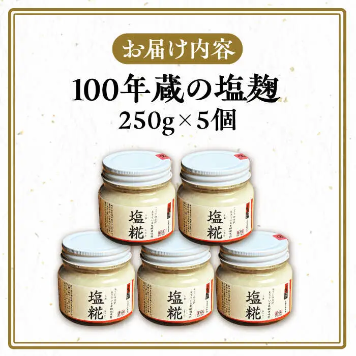 100年蔵の塩糀 250g×5個 [VAV005] 塩こうじ