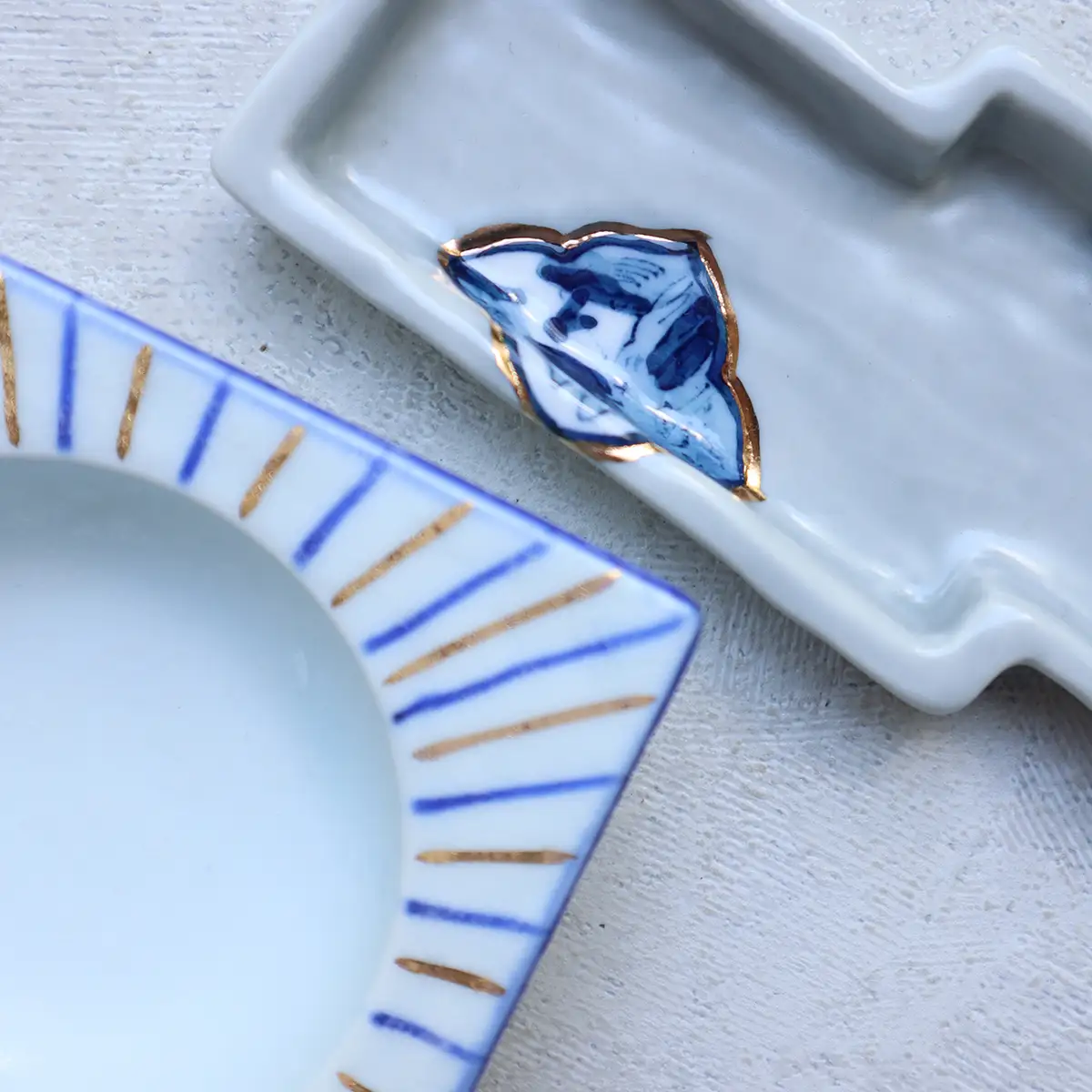 New 有田焼 Ruri 6点セット【まるふく】食器 器 うつわ 皿 中皿 小鉢 中鉢 小皿 変型皿 食器セット コーディネート | 55000円 5.5万円 5万5千円 | aq092