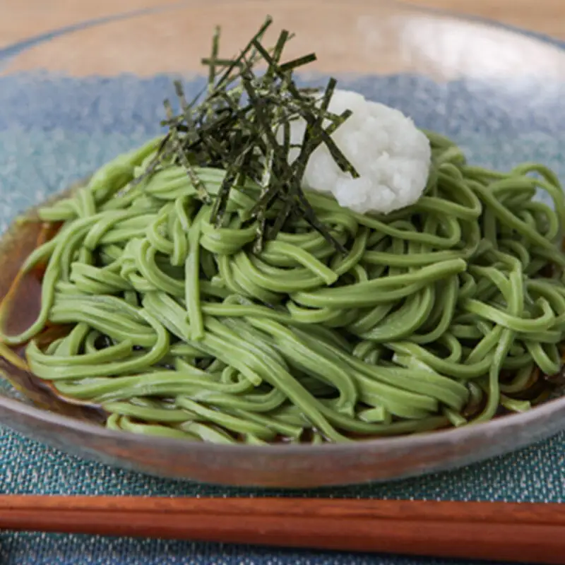 農家レストランゆう菜家のモロヘイヤめんセット (乾麺200g×5束・めんつゆ10袋付き)