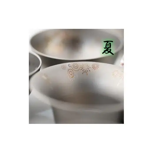 純チタン製お猪口 富士（Fuji）夏
